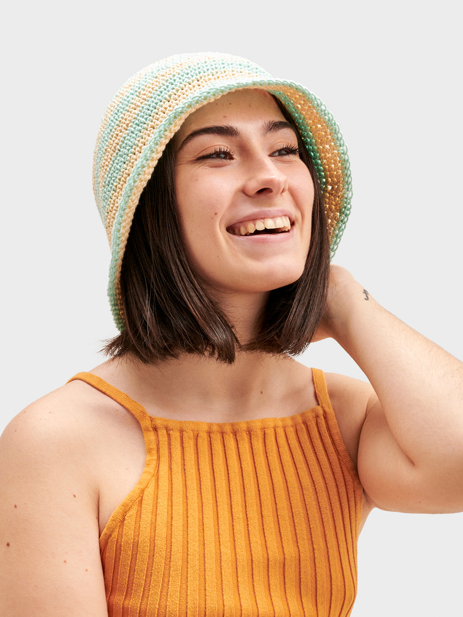 Patrón Stripey Bucket Hat