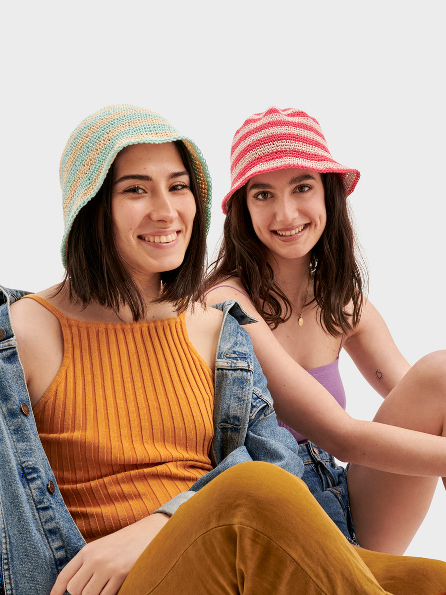 Patrón Stripey Bucket Hat